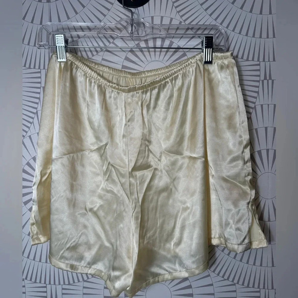 Oscar de la Renta Women’s‎ Fine Label Shorty Pajama Set Vintage Yellow XL - Picture 6 of 8